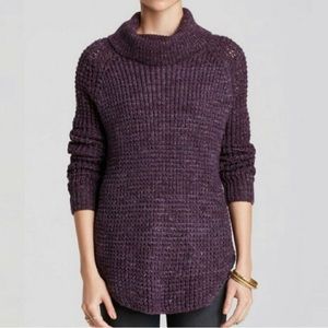 Free People Dylan Tweedy Long-Sleeve Cowl-Neck Sweater